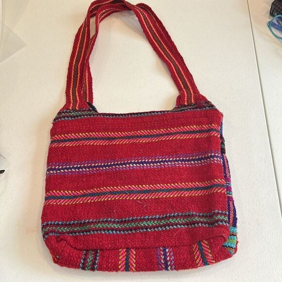 Patch Work Striped Guatemala Fabric Cotton New Handmade Huipil - Picture 2 of 7